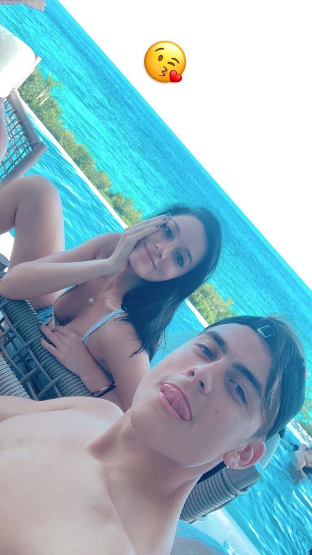 Dybala y Oriana en el Caribe (Foto: Instagram)