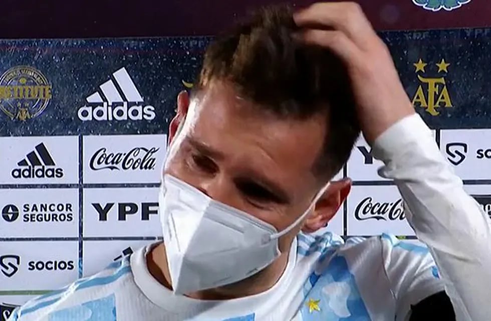 El llanto de Messi que conmovió a todos. (Captura de TV)