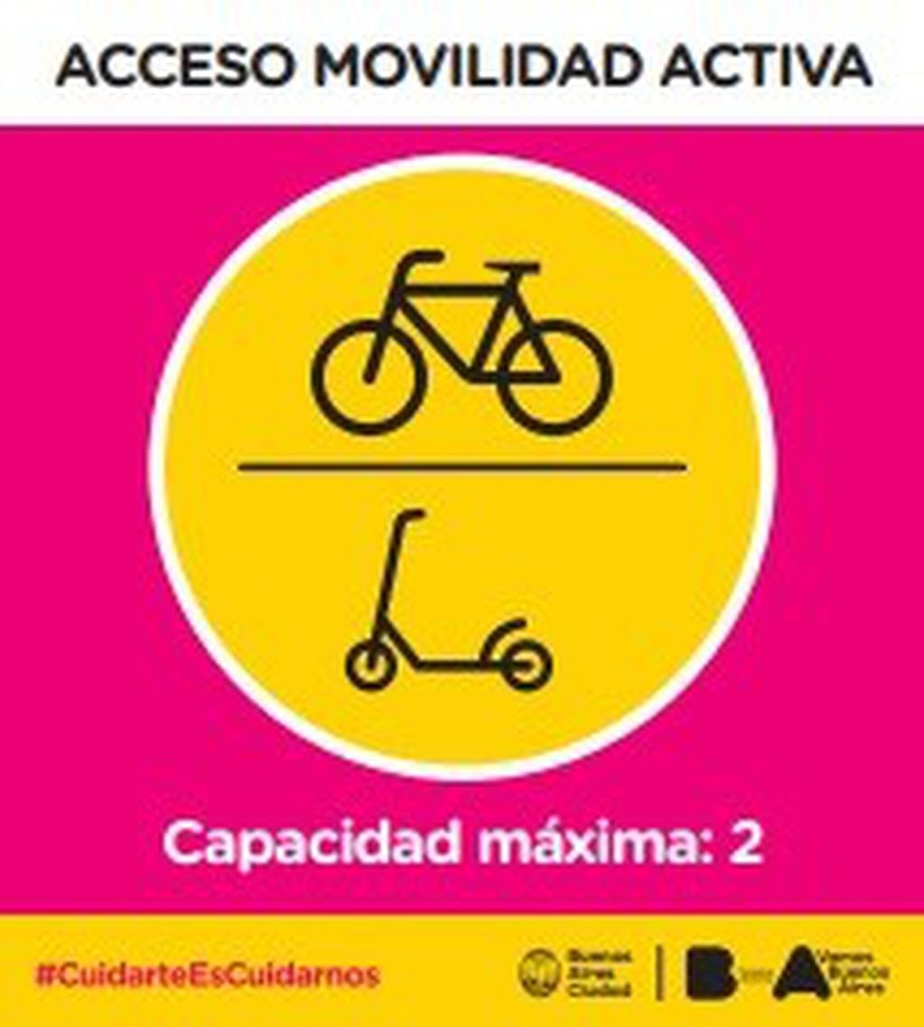Se podrá viajar en subte con bici o monopatín eléctrico (Gobierno Ciudad de Buenos Aires)