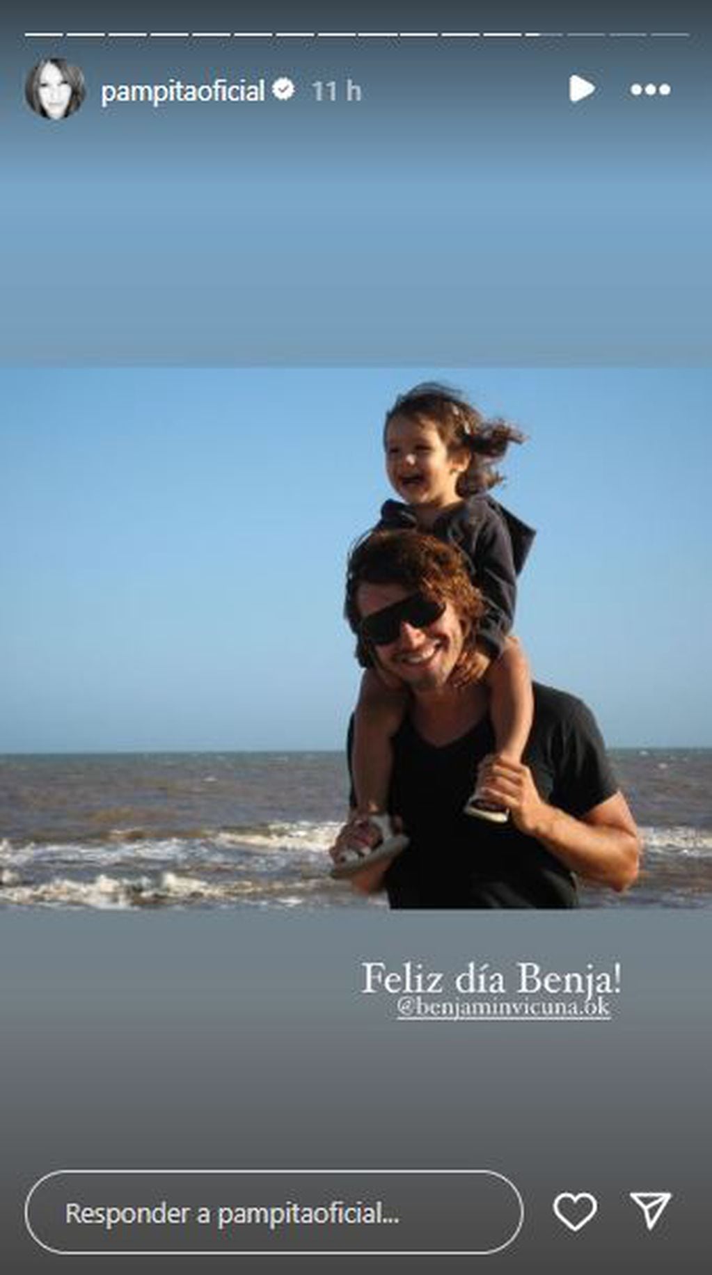 Pampita compartió fotos inéditas de Benjamín Vicuña y le dejó un tierno saludo por el Día del Padre
