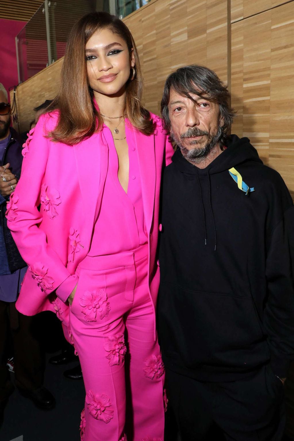 Zendaya junto a Pierpaolo Piccioli, director creativo de Valentino.