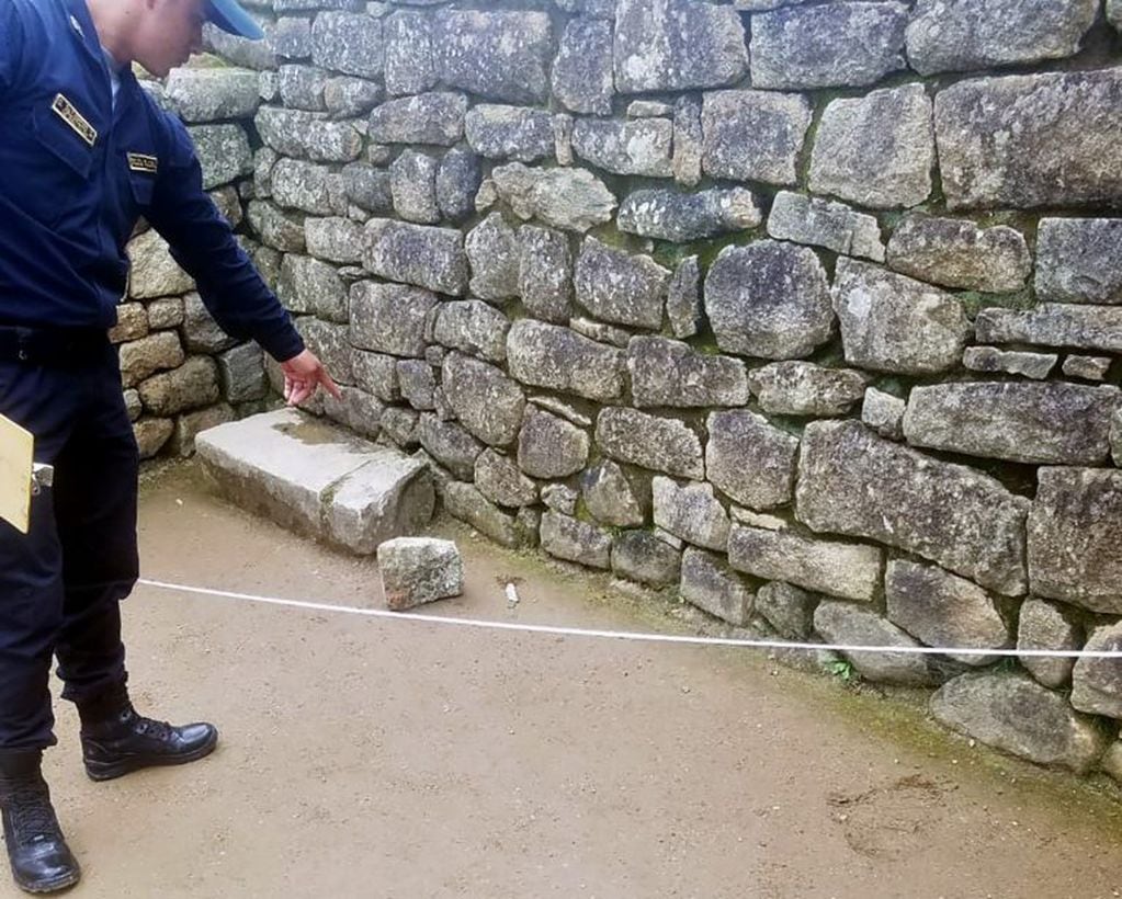 Las roturas son invaluables según el jefe del ese parque arqueológico(Foto: José Bastante.HO / Peruvian National Police / AFP)