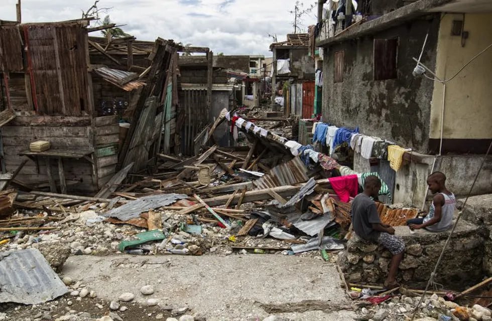 Los destrozos en Haiti.