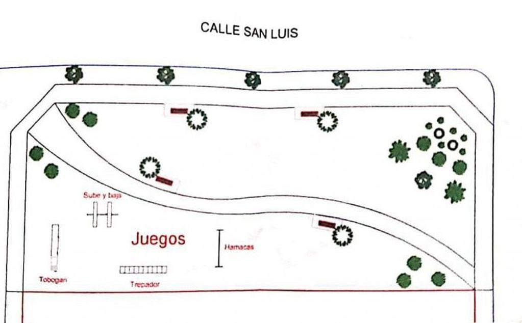 Planos Plazoleta barrio Los Aromos (prensa municipalidad)