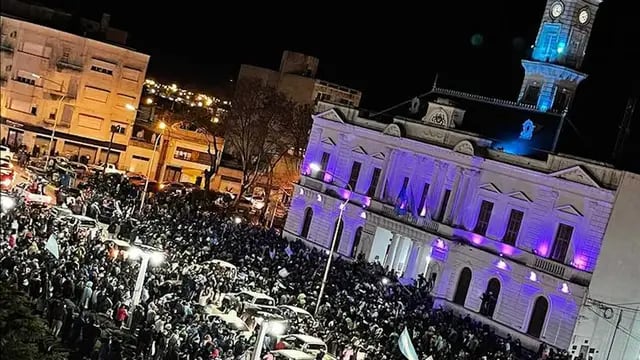 Festejos en la Plaza San Martín