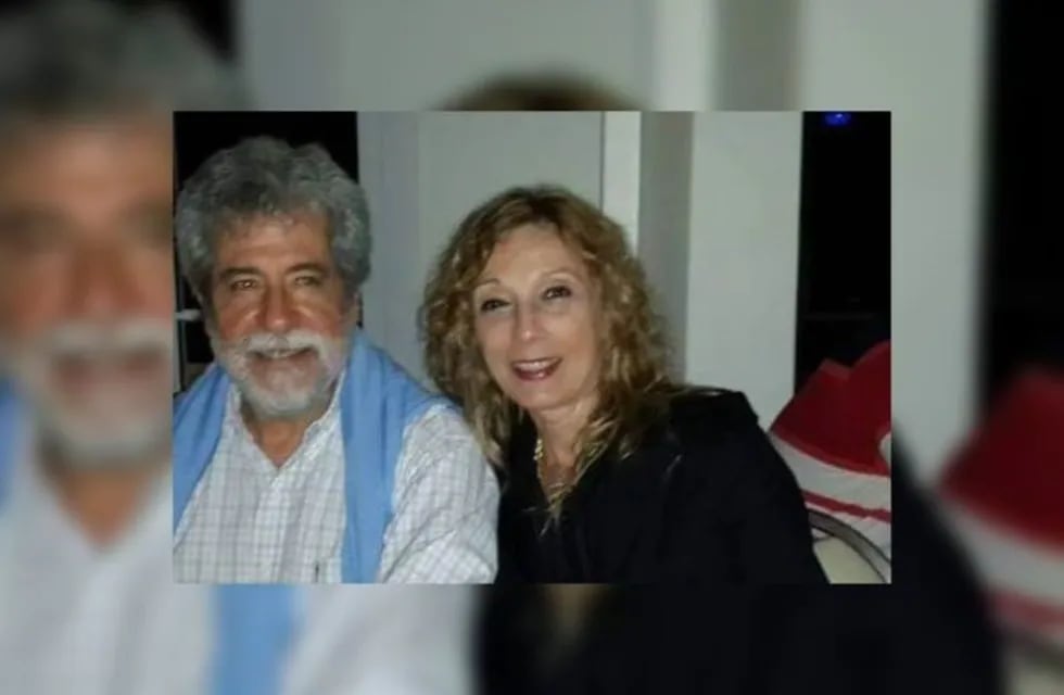 Héctor Bonifato y la odontóloga Martiarena. Regresaron de España y él está internado con síntomas de coronavirus en el Hospital Madariaga. (MisionesOnline)