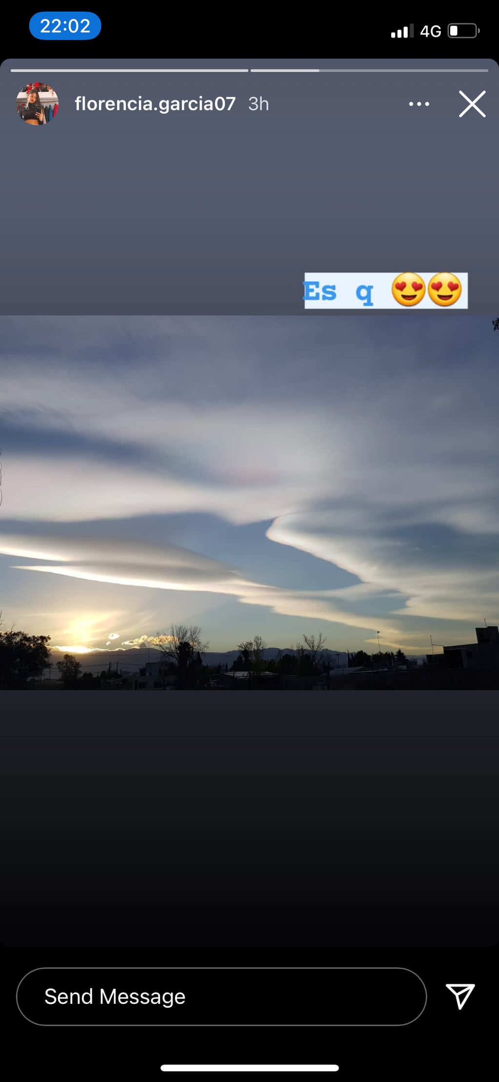 Mendocinos compartieron en sus redes sociales fotos del cielo.