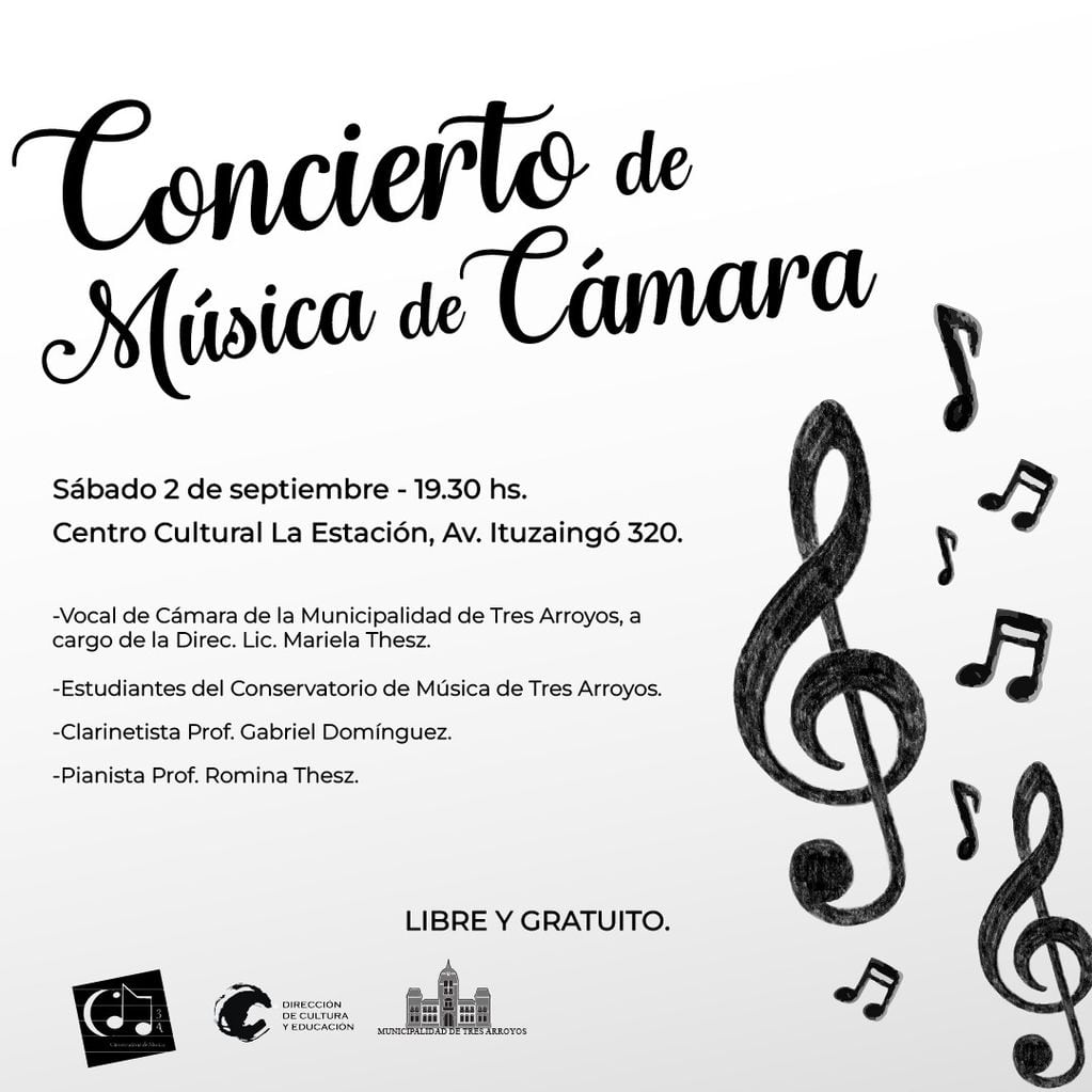 Concierto de Música de Cámara en el Centro Cultural La Estación de Tres Arroyos