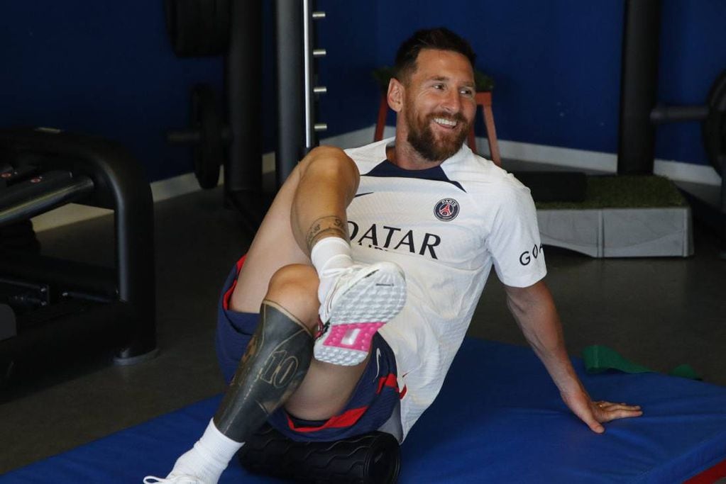 Messi se sumó a los entrenamientos del París (PSG)