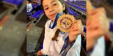Josefina Amondarín, la campeona del Mundo de 10 añitos de San Luis