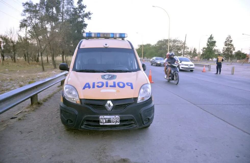 Control policial en Santiago del Estero.