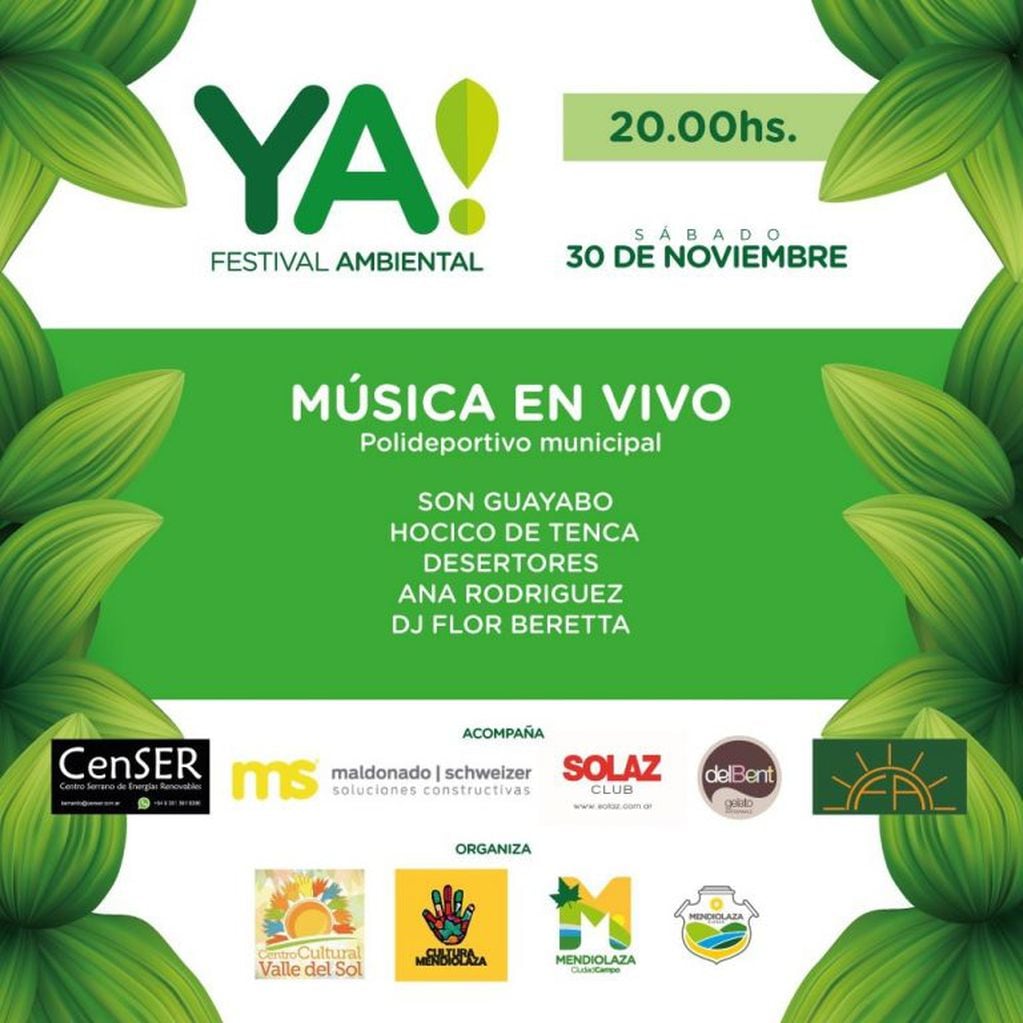 Festival ambiental YA 20hs