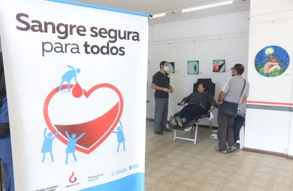 Donación de sangre en Villa Carlos Paz. (Foto: prensa municipal).