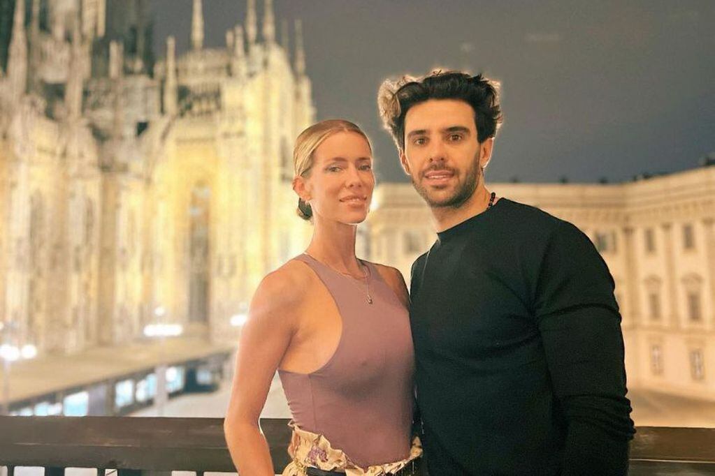 Nicole Neumann y Manu Urcera festejaron su aniversario en Milán