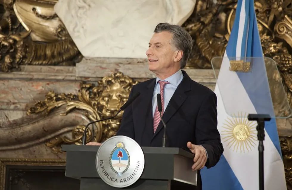 Mauricio Macri en la Casa Rosada.