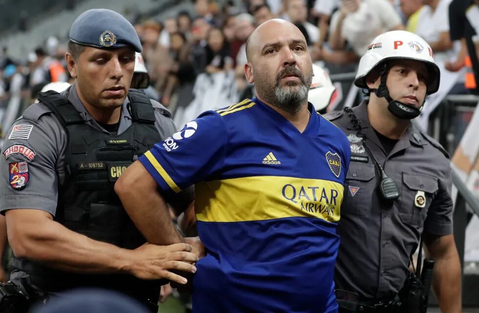 Leandro Germán Ponzo, el hincha de Boca que hizo gestos racistas hacia los aficionados del Corinthians.