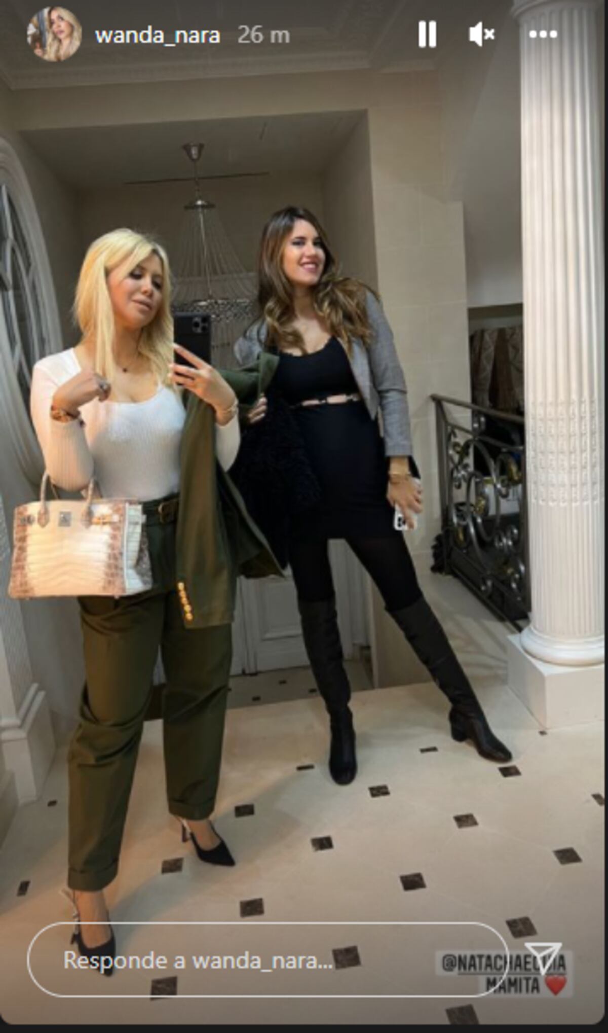 Wanda Nara y Natacha Eguía.
