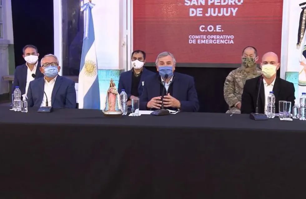 Morales presentó el informe del COE Jujuy