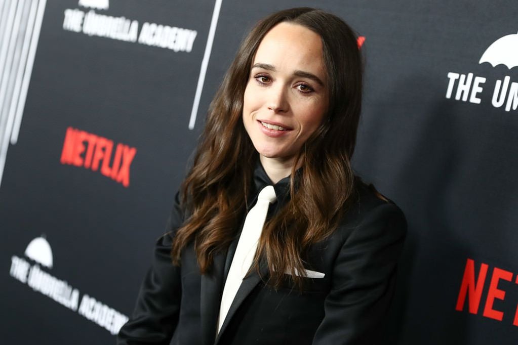 Ellen Page durante una presentación de "The Umbrella Academy".