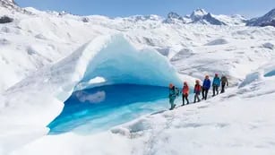 caminata en los glaciares