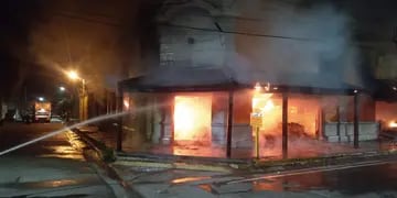 Incendio en La Paz, San Javier.