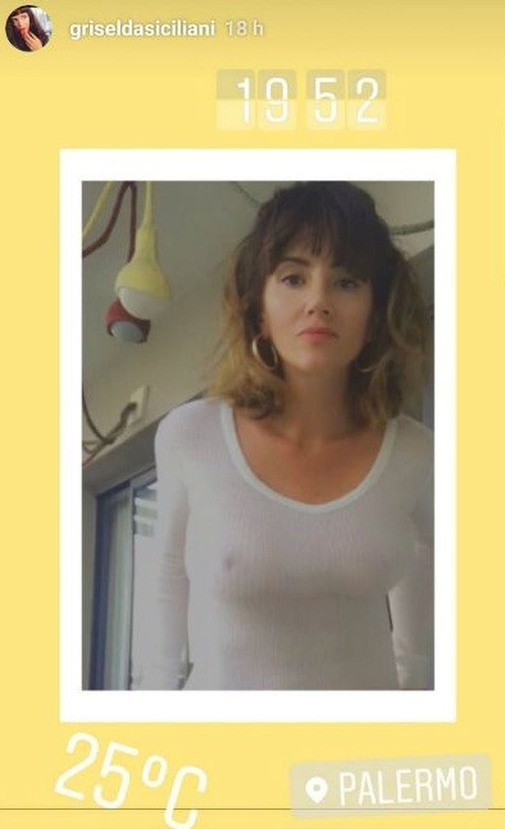 Griselda Siciliani se sumó al "free the nipple" (Instagram)