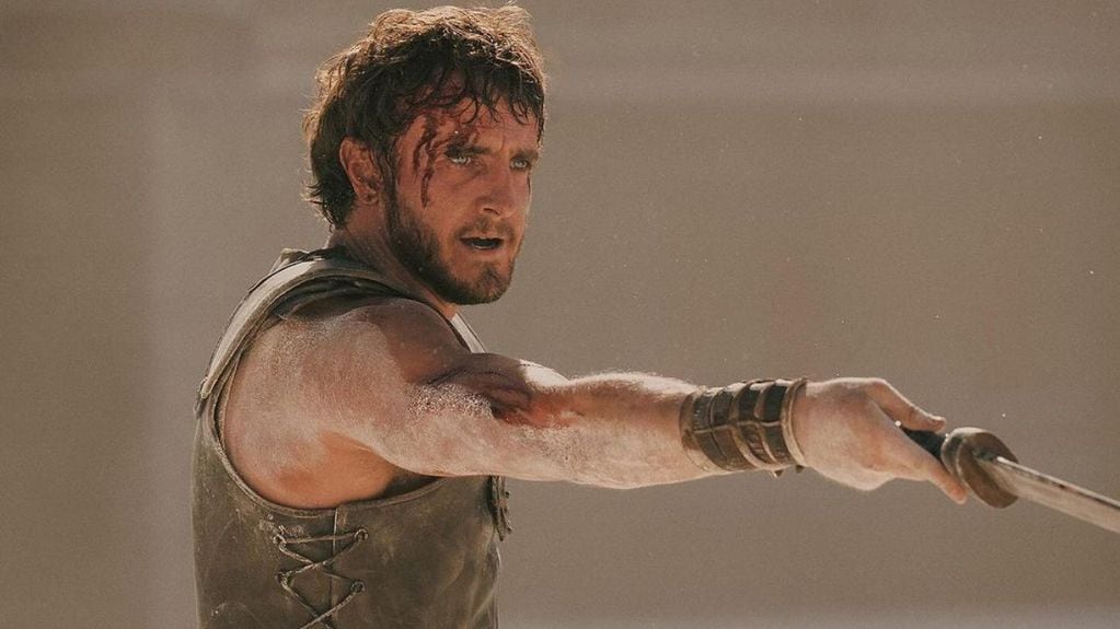 Imágenes de Paul Mescal como Lucius Verus en Gladiador 2