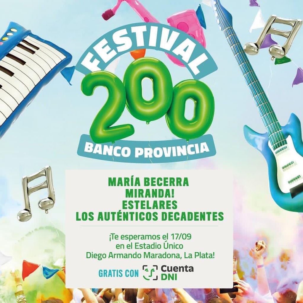María Becerra dará un show gratis en La Plata