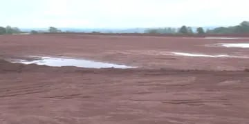 Eldorado: se encuentran realizando conexiones de riego para el futuro estadio