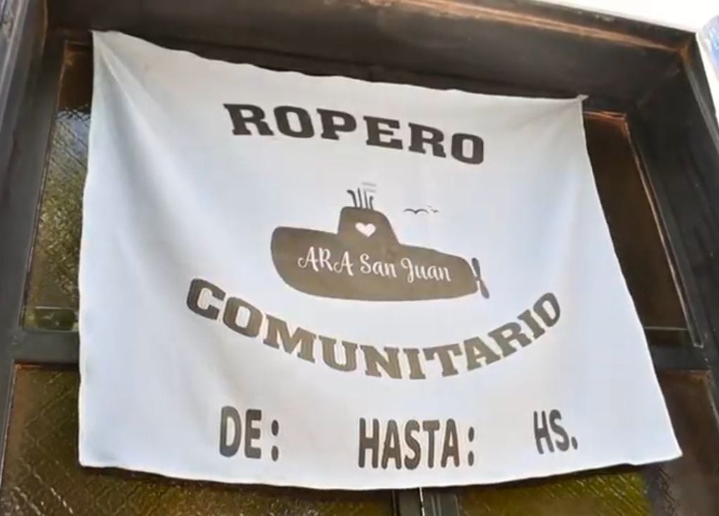 María San Juan, la sanjuanina que tiene un ropero comunitario en memoria a los fallecidos tras el hundimiento del ARA San Juan.