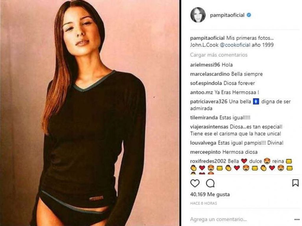 La primera campaña de Pampita como modelo para la firma John Cook (Foto: Instagram/ @pampitaoficial)