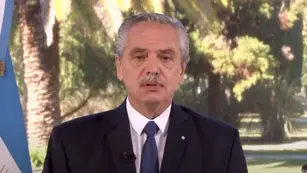 Alberto Fernández por cadena nacional.