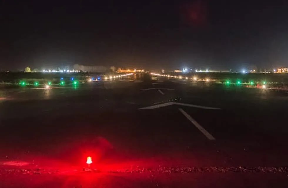 Se demarcó la pista y se renovó todo el sistema lumínico de la pista del Aeroculub de San Martín donde podrán operar vuerlos sanitarios nocturnos.