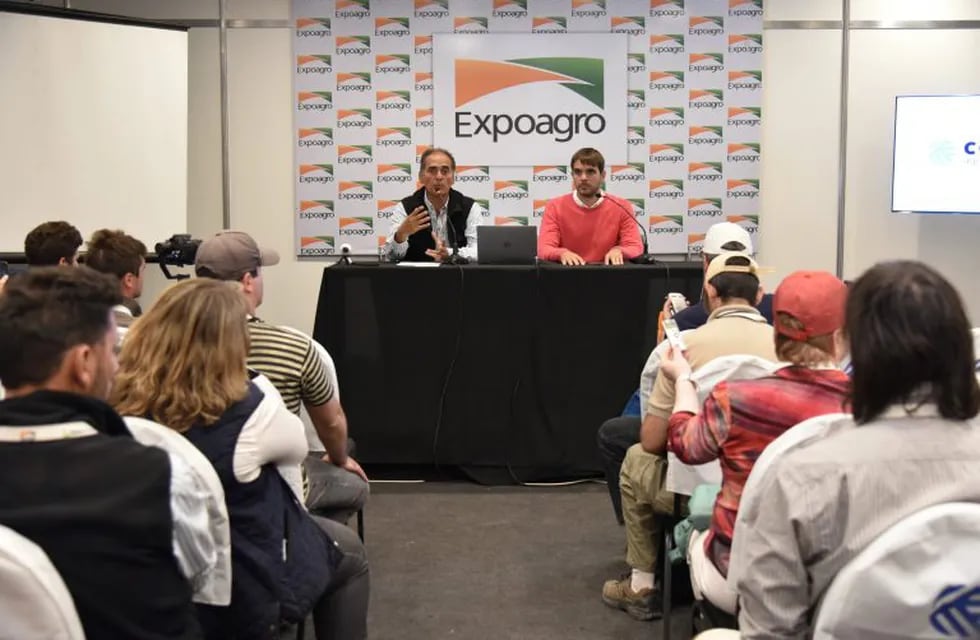 El gerente general de la muestra y el intendente de San Nicolás trazaron un balance de Expoagro. (Prensa Expoagro)