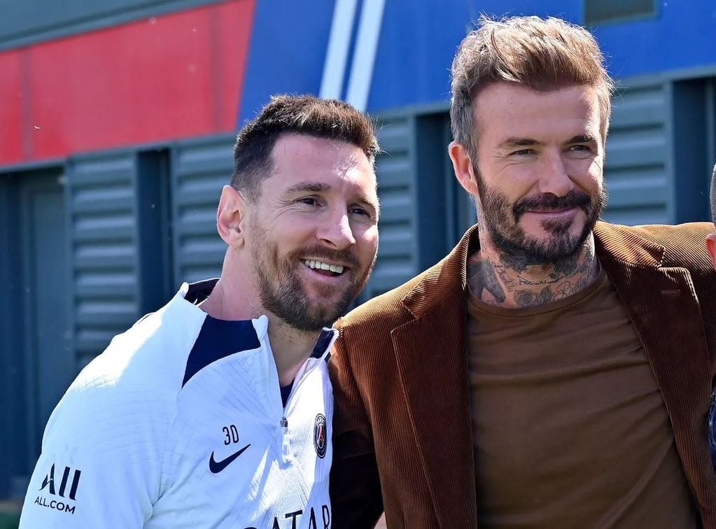 Lionel Messi y David Beckham, directivo de peso en el Inter de Miami. Hay acuerdo. Foto: Archivo.