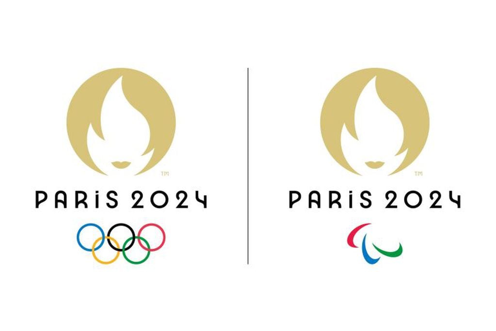 Los logos de los Juegos Olímpicos y Paralímpicos de París 2024 (Foto: AFP).