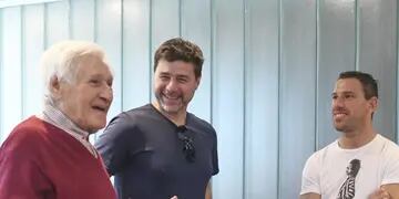 Jorge Griffa, Mauricio Pochettino y Maxi Rodríguez