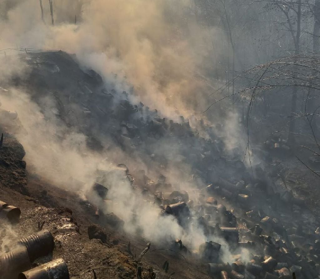 Los incendios en Tunuyán han devorado más de 800 hectáreas.