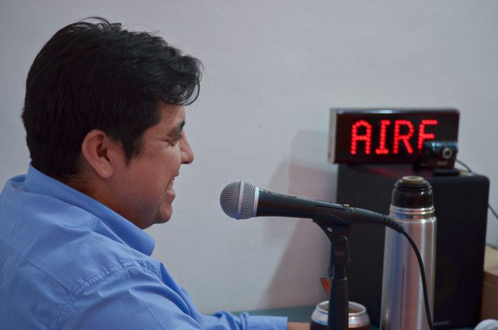 Daniel Harrington, Intendente de la ciudad de Tolhuin en el programa radial "La picada de los sábados" por radio Mitre Ushuaia.