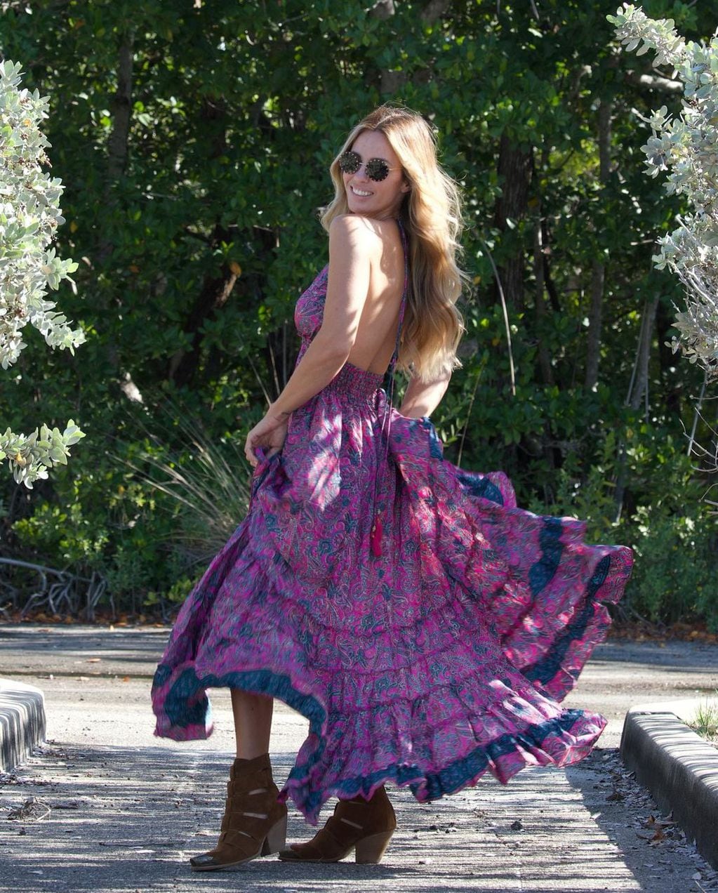 Rocío Guirao Díaz sorprendió con un look hippie chic