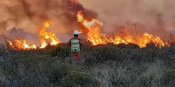 Incendios en Chubut.