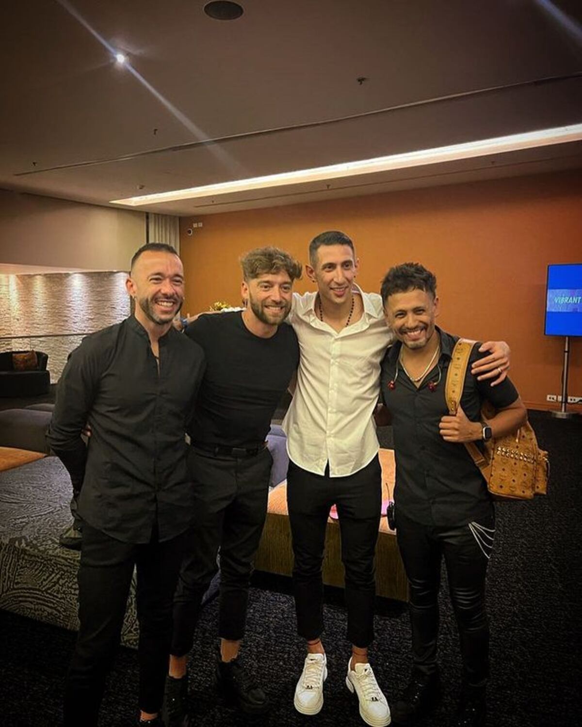 No podía faltar la foto con el autor del segundo gol en la final ante Francia.