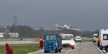 La impactante maniobra de un piloto en Aeroparque