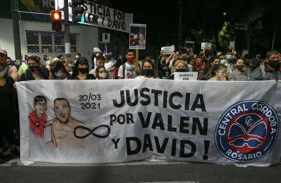 Marcha en pedido de Justicia por David y Valentino Pizorno. (Alan Monzón)