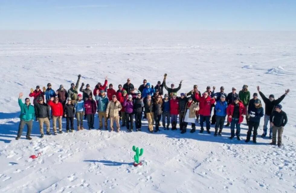En la expedición al Lago Mercer participaron 50 profesionales  (SALSA)