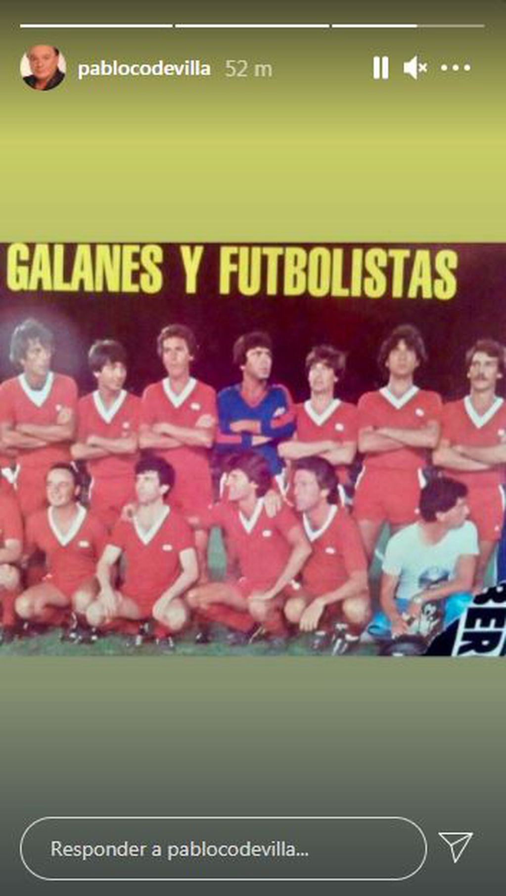 Pablo Codevilla recordó a Carlín Calvo con una foto de "Los Galancitos".