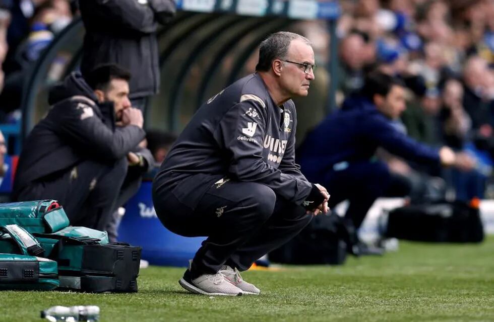 Soccer Football - Championship - Leeds United v Huddersfield Town - Elland Road, Leeds, Britain - March 7, 2020  Leeds United manager Marcelo Bielsa  Action Images/Ed Sykes  EDITORIAL USE ONLY. No use with unauthorized audio, video, data, fixture lists, club/league logos or \