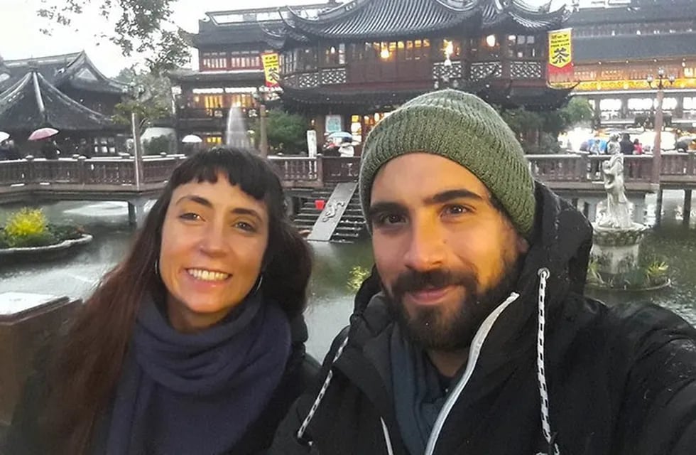 Leandro y Paula en China. (Vueltalmun. Instagram)