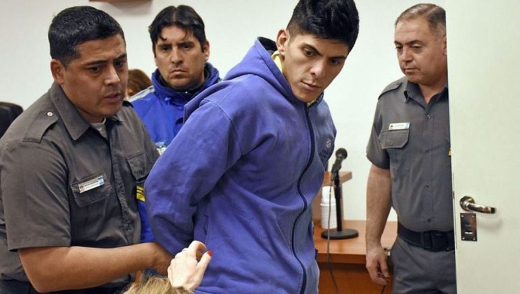 Alfredo Escobar, durante la audiencia de formulación de cargos por el femicidio de Cielo López. Foto: Florencia Salto.