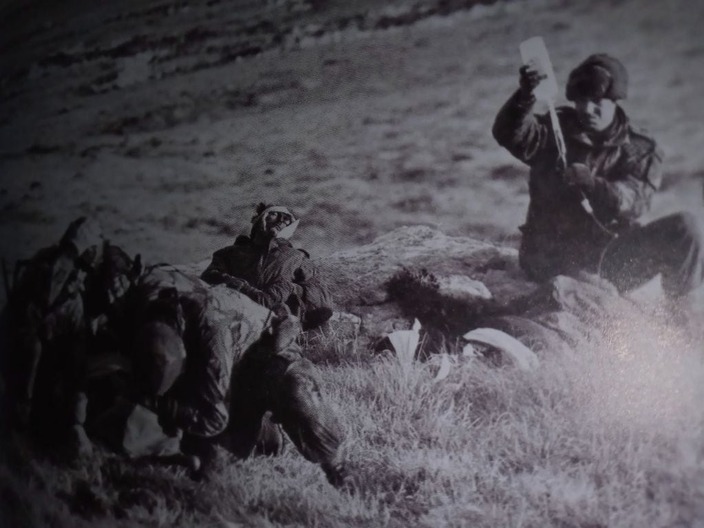 Imágenes de los soldados en la Guerra de Malvinas. (Gentileza / Daniel Araya)